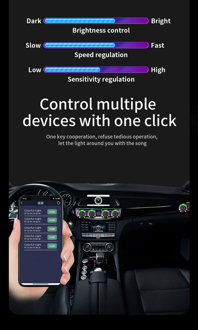 一个规格名称 Car Voice-activated LED Aromatherapy Atmosphere Light 复制 复制 复制