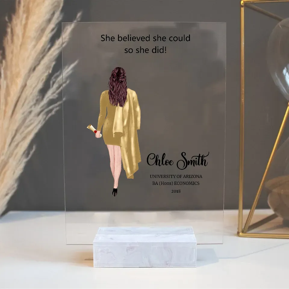 Personalized University Graduation Print