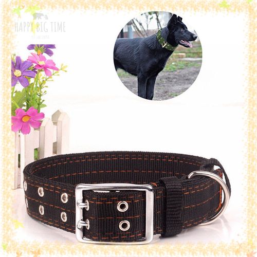 Adjustable Exquisite Pet Dog Leather Collar Firm Dog Strap for Middle-large Dog Pet Supplies 3